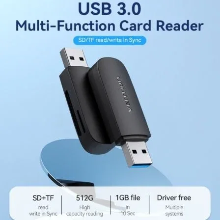 Vention Lector de tarjetas externo CLGB0 USB 3.0